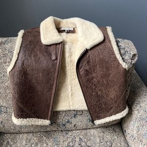 Real Shearling Leather Vest